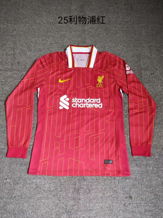 Maillot domicile Liverpool à manches longues version 24/25 pour les fans