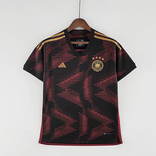 Maillot de football extérieur Allemagne Coupe du Monde 2022 Version Fans