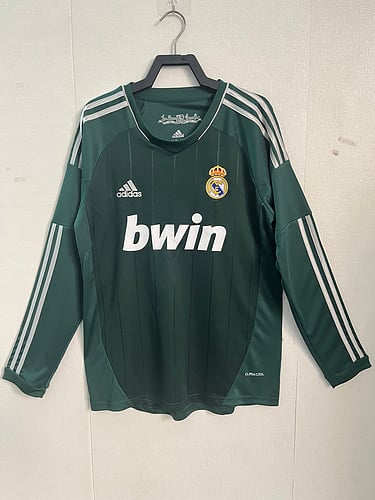 Maillot extérieur rétro 2012 Real Madrid Third à manches longues
