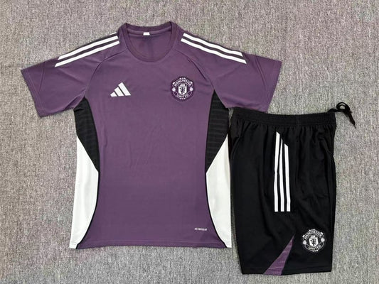 Maillots d'entraînement violets pour enfants Manchester United 25/26