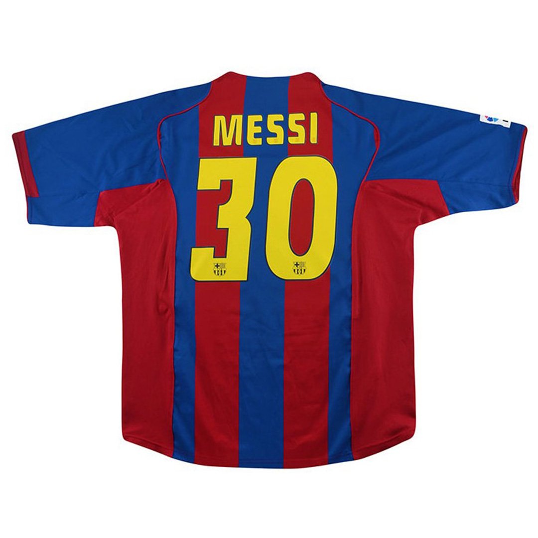 Maillot rétro Messi 30 domicile Barcelone 2004/05