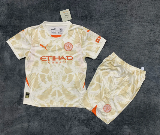 Maillot de gardien de but Manchester City 24/25 pour enfants
