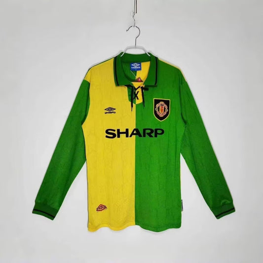 Maillot extérieur rétro 92/94 Manchester United à manches longues