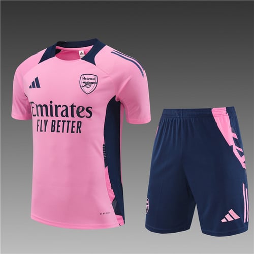 Maillots d'entraînement de football roses d'Arsenal 24/25