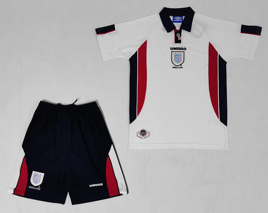 Maillots rétro pour enfants 1998 Angleterre Domicile