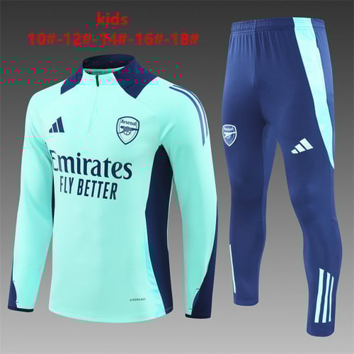 Survêtement Arsenal Lake Blue à demi-zip pour enfant 24/25
