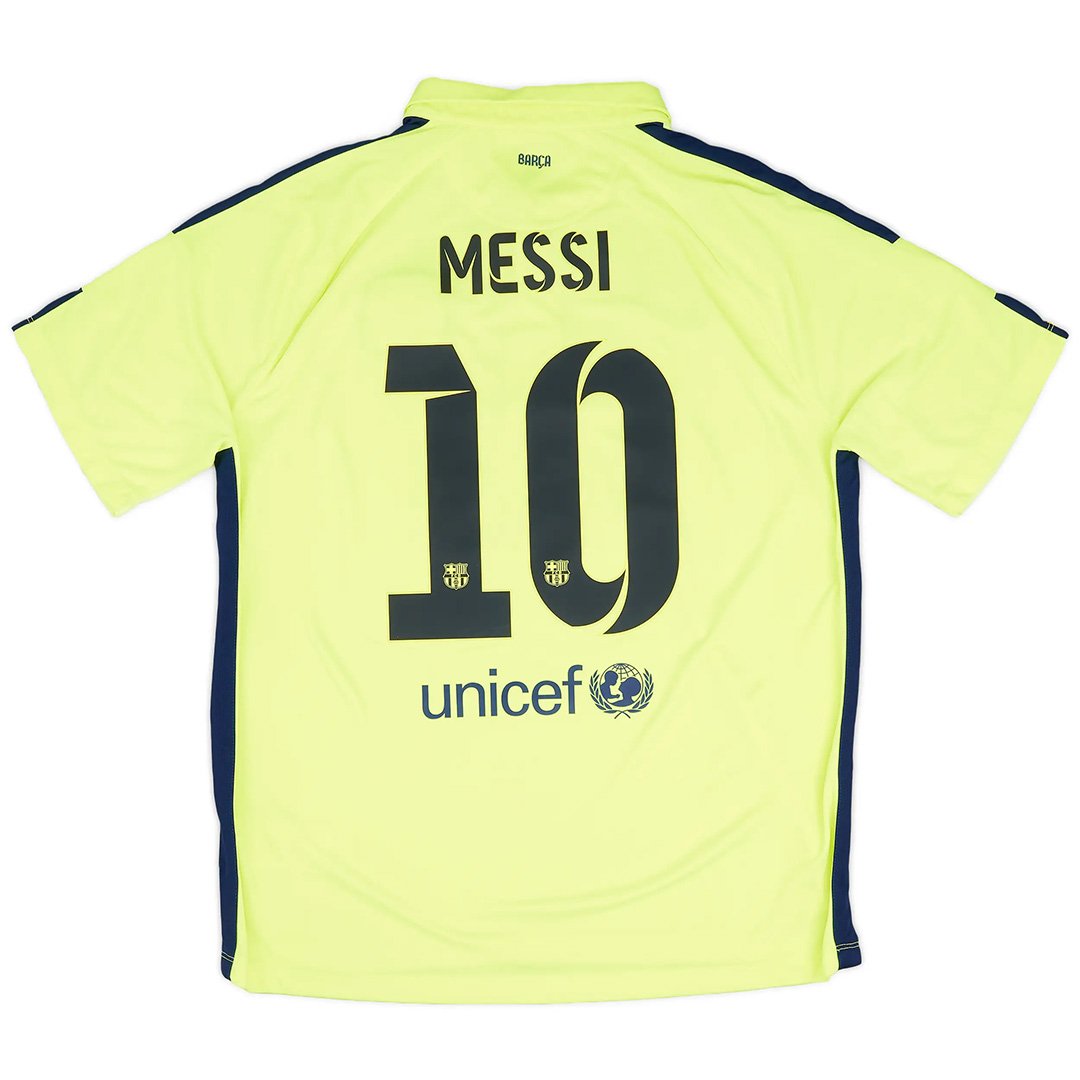 Maillot Troisième Messi 10 Rétro Barcelone 2014/15