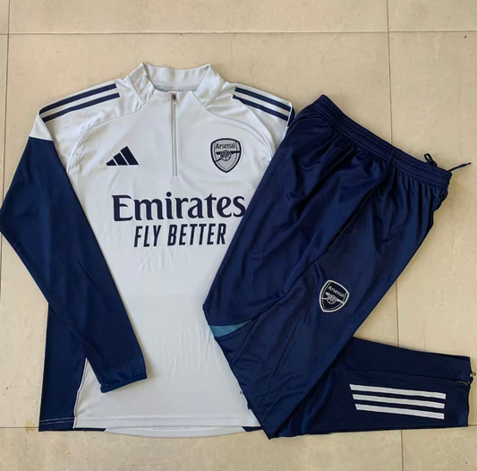 Survêtement Arsenal gris à demi-pull 25/26