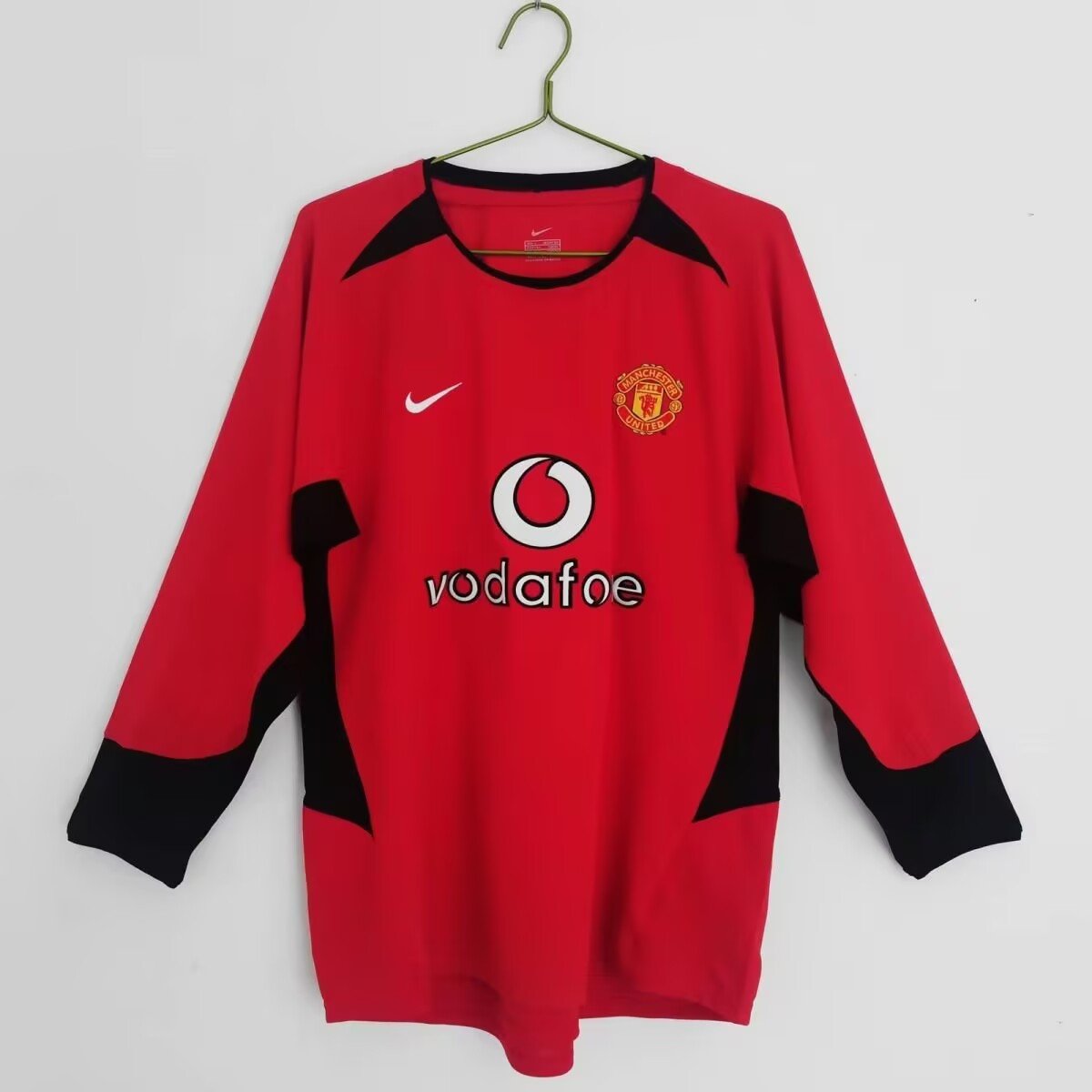 Maillot rétro à manches longues Manchester United Domicile 02/04