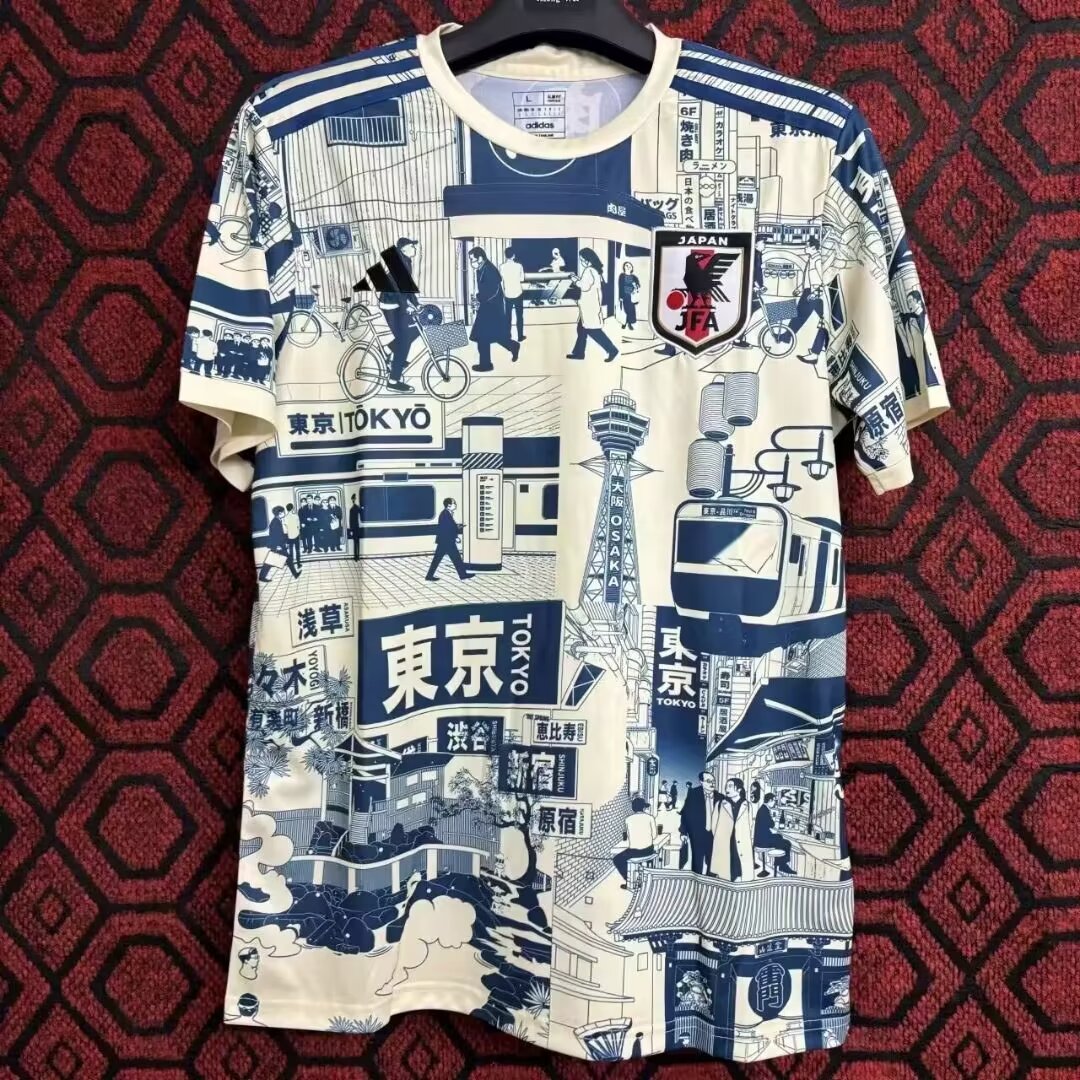 Version éventail 24/25 Japon Tokyo bleu