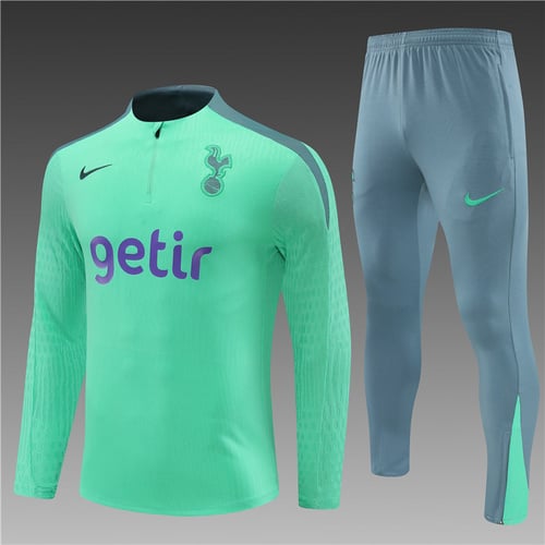 Survêtement demi-zip vert clair Tottenham 24/25
