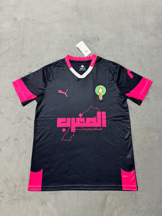 Uniforme d'entraînement marocain Fans Version 2526 sur bleu