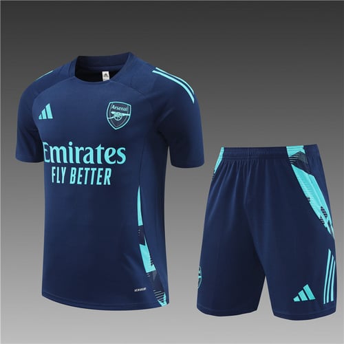Maillots d'entraînement de football bleu royal Arsenal 24/25