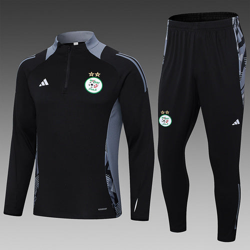Survêtement algérien noir demi-zip 24/25
