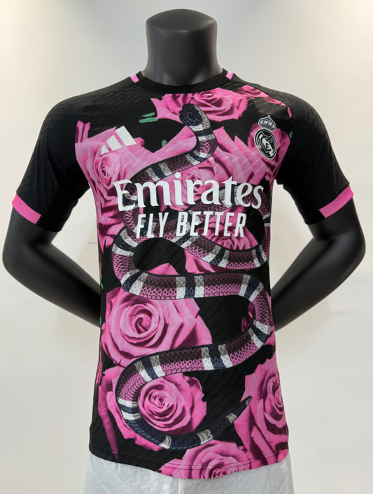 Version Joueur 25/26 Real Madrid Snake Powder Black Édition Spéciale