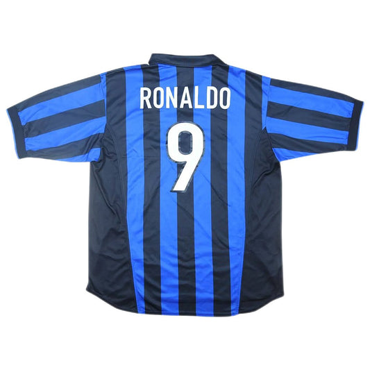 Maillot rétro Ronaldo 9 Inter Milan domicile 1998/99