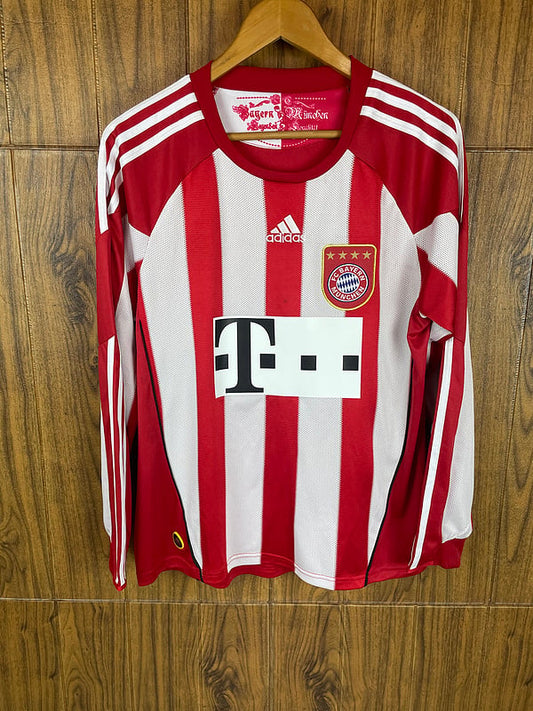 Maillot rétro à manches longues Bayern Munich domicile 10/11