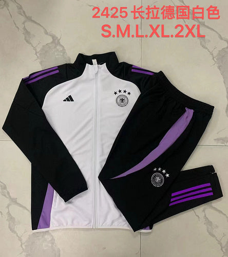 Ensemble veste blanche 24/25 Allemagne manches noires