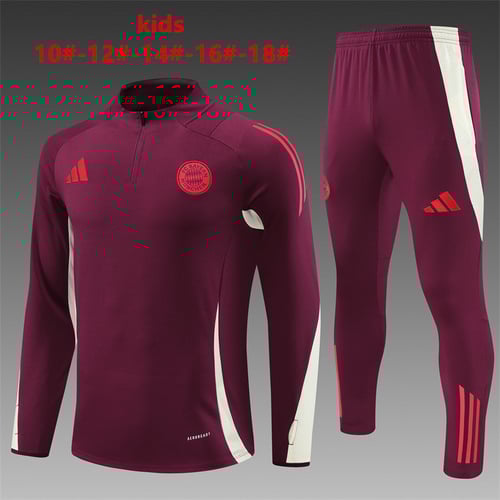 Survêtement demi-zip rouge Jujube Bayern Munich 24/25 pour enfant