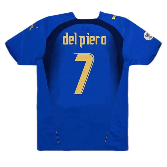 Del Piero 7 Italie Maillot Rétro Domicile Coupe du Monde 2006