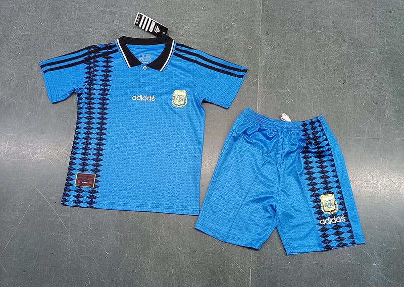 Maillots rétro pour enfants 1994 Argentine Extérieur