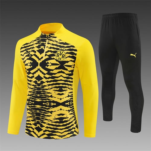 Survêtement camouflage jaune Dortmund 24/25 à demi-zip