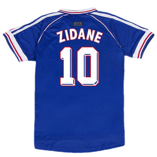 Maillot rétro Zidane 10 France Domicile Coupe du Monde 1998
