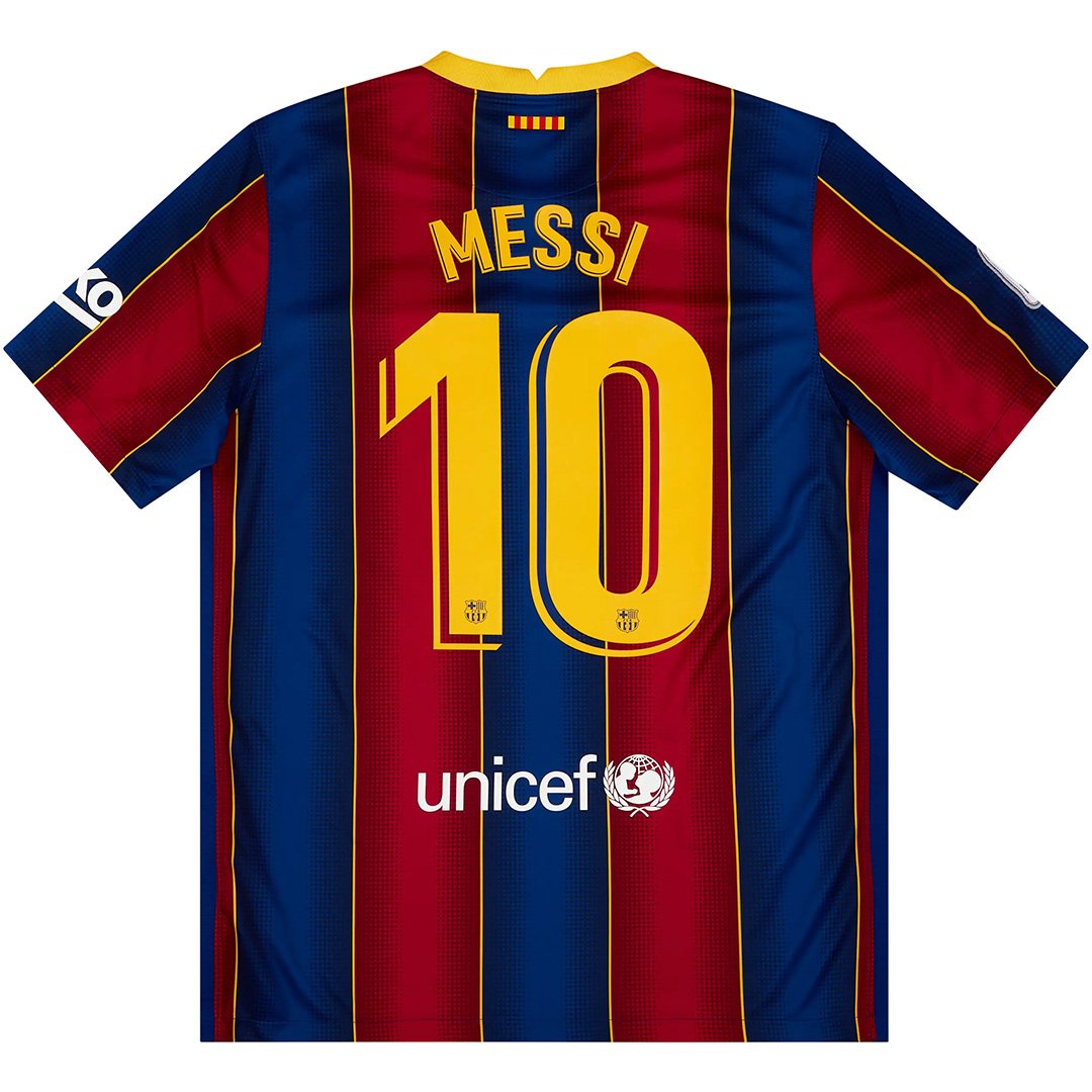 Maillot Messi 10 Rétro Barcelone Domicile 2020/21