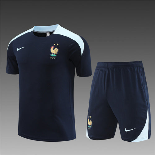 Maillots d'entraînement bleu roi France 24/25