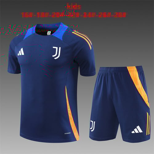 Maillots d'entraînement Juventus Royal Blue pour enfants 24/25