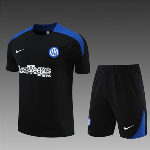 Maillots d'entraînement noirs Inter Milan 24/25