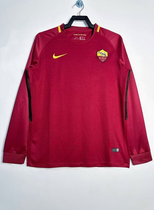 Maillot rétro à manches longues Roma 2017/18 domicile