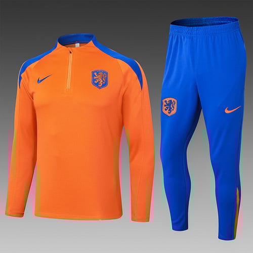 Survêtement orange demi-zip 24/25 Pays-Bas