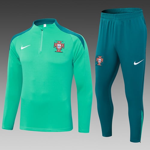Survêtement demi-zip vert Portugal 24/25