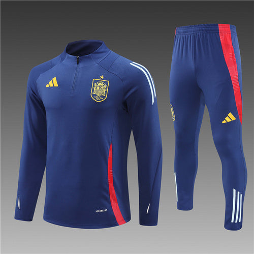 Survêtement demi-zip bleu roi Espagne 24/25