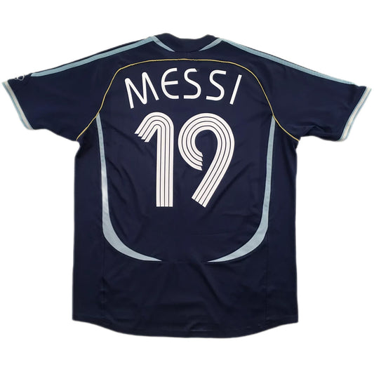 Maillot rétro Messi 19 Argentine Extérieur Coupe du Monde 2006