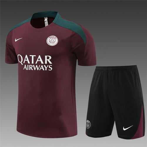 Maillots d'entraînement PSG Jujube rouge 24/25