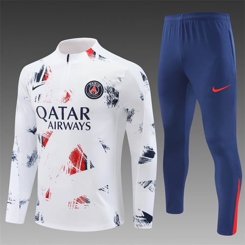 Survêtement PSG camouflage blanc demi-zip 24/25