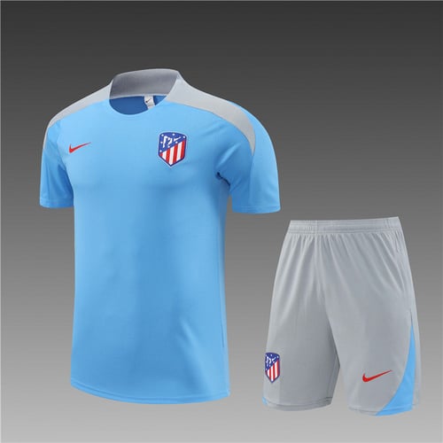 Maillots d'entraînement bleu clair de l'Atlético Madrid 24/25