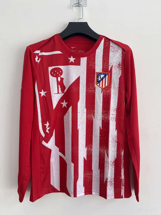 Maillot domicile à manches longues de l'Atlético Madrid Version 25/26 pour les supporters