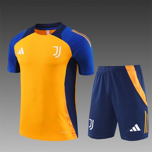 Maillots d'entraînement orange et jaune de la Juventus 24/25