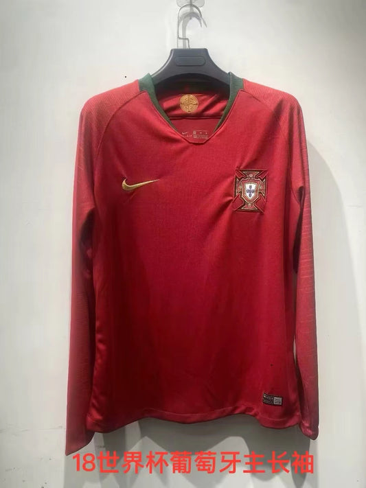 Maillot rétro Portugal 18/19 à manches longues