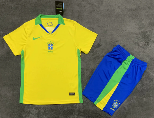 Maillots enfants 25/26 domicile brésilien