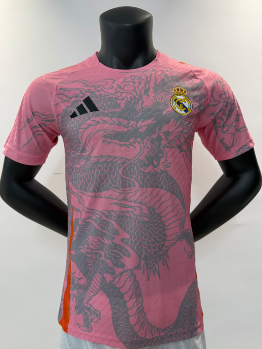 Version Joueur 25/26 Real Madrid Dragon Pink Édition Spéciale