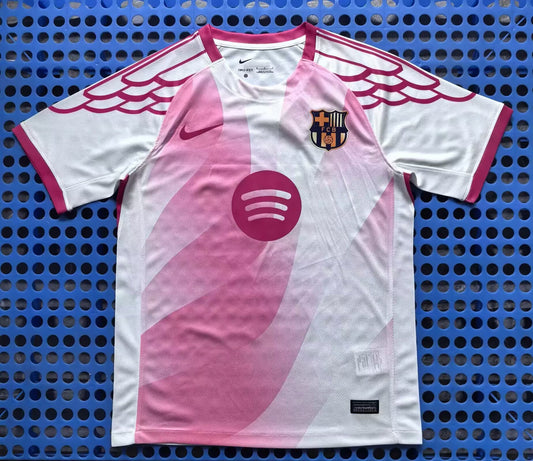 Maillot d'entraînement pré-match blanc du Barça Version Fans 25/26
