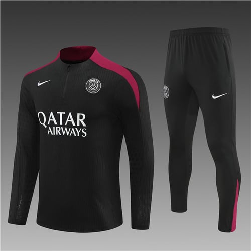 Survêtement demi-zip noir PSG 24/25