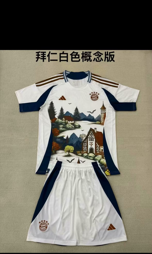 Version conceptuelle des maillots enfants du Bayern Munich 25/26