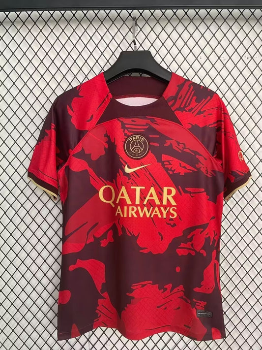 Tenue d'entraînement PSG version fans 24/25 rouge