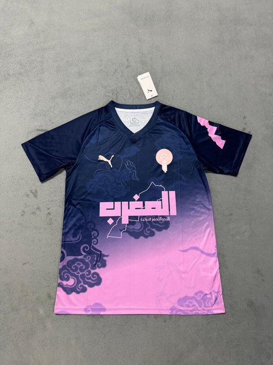 Survêtement d'entraînement marocain bleu rose Version Fans 25/26