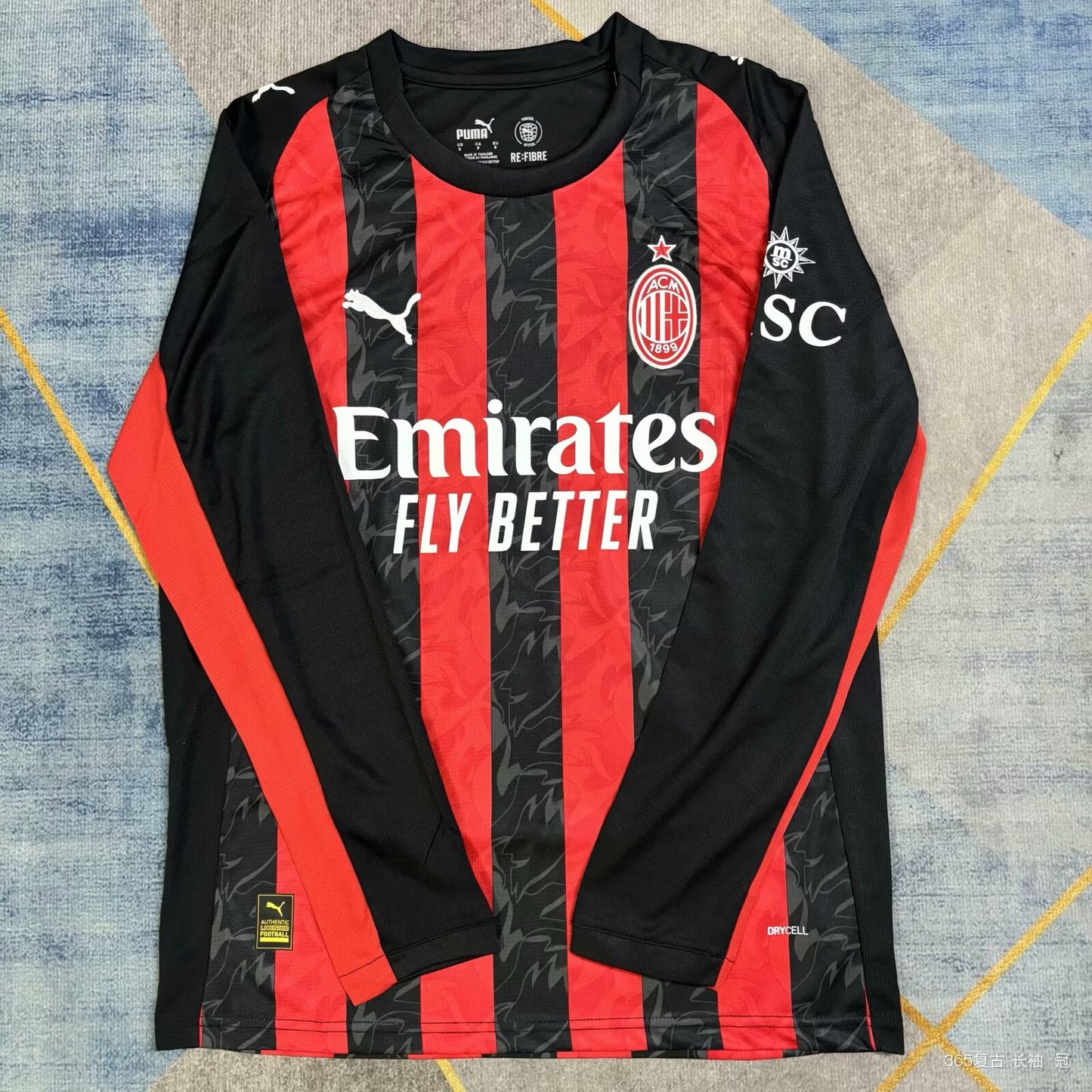 Maillot à manches longues pour la maison AC Version 25/26 des fans